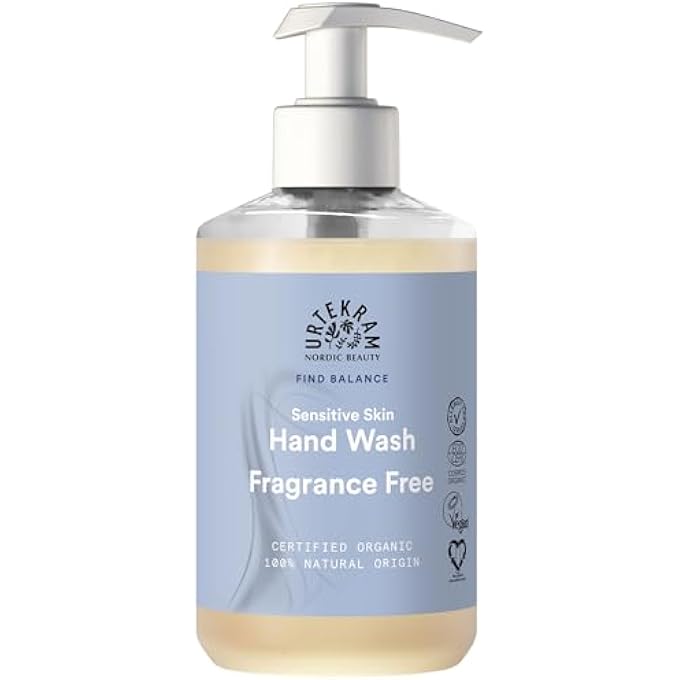 Urtekram HAND SOAP - NO PERFUME, FIND BALANCE, SENSITIVE, HAND SOAP, 300 ML, VEGAN, ORGANIC - Image 1